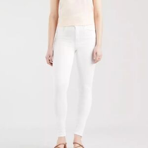 Levi's premium white mile high super skinny jeans high waist
